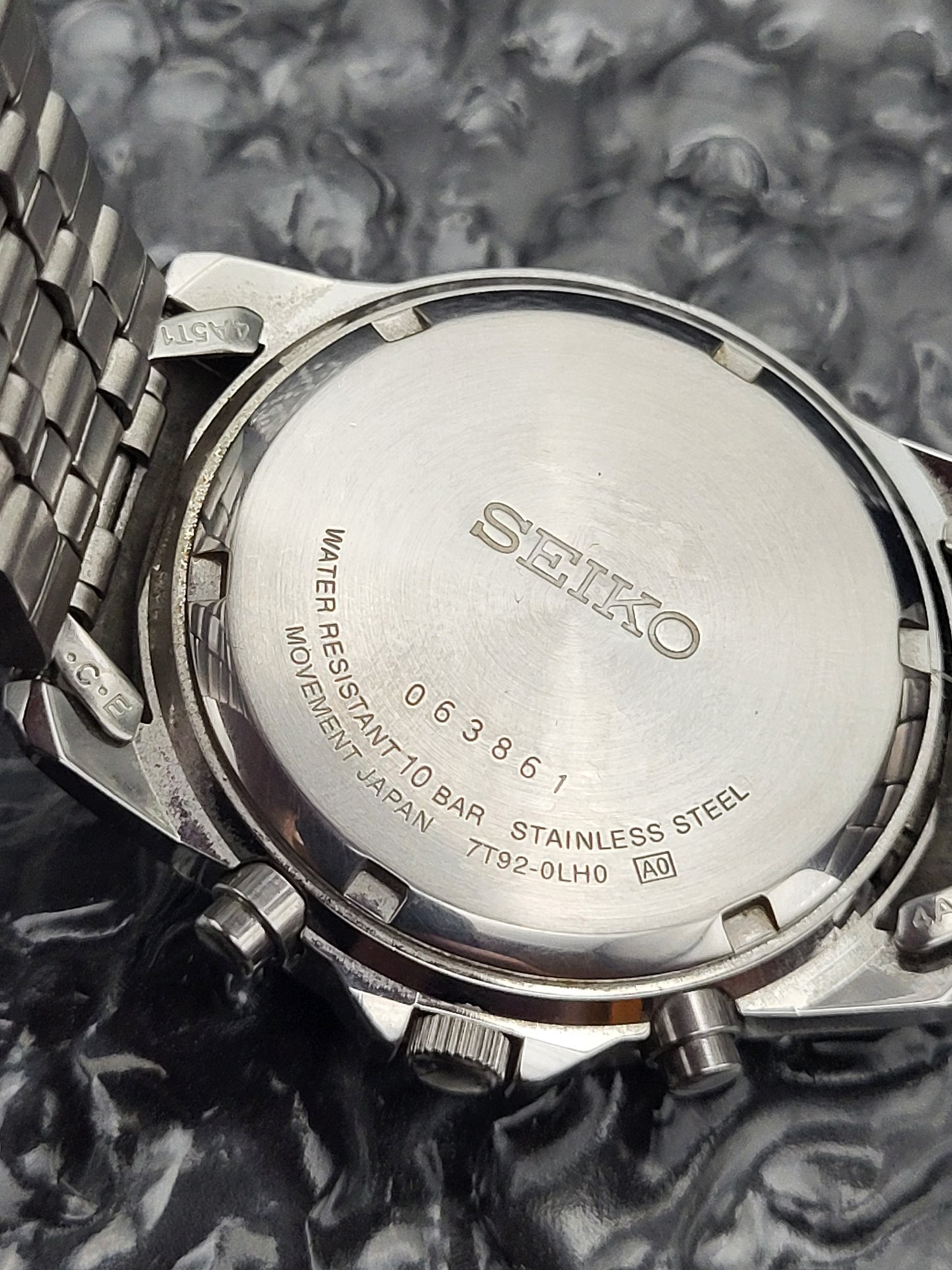 Seiko 7T92-0LH0 Chronograaf - 1/20 Sec. Tachymeter 100M - Red Robin Watches