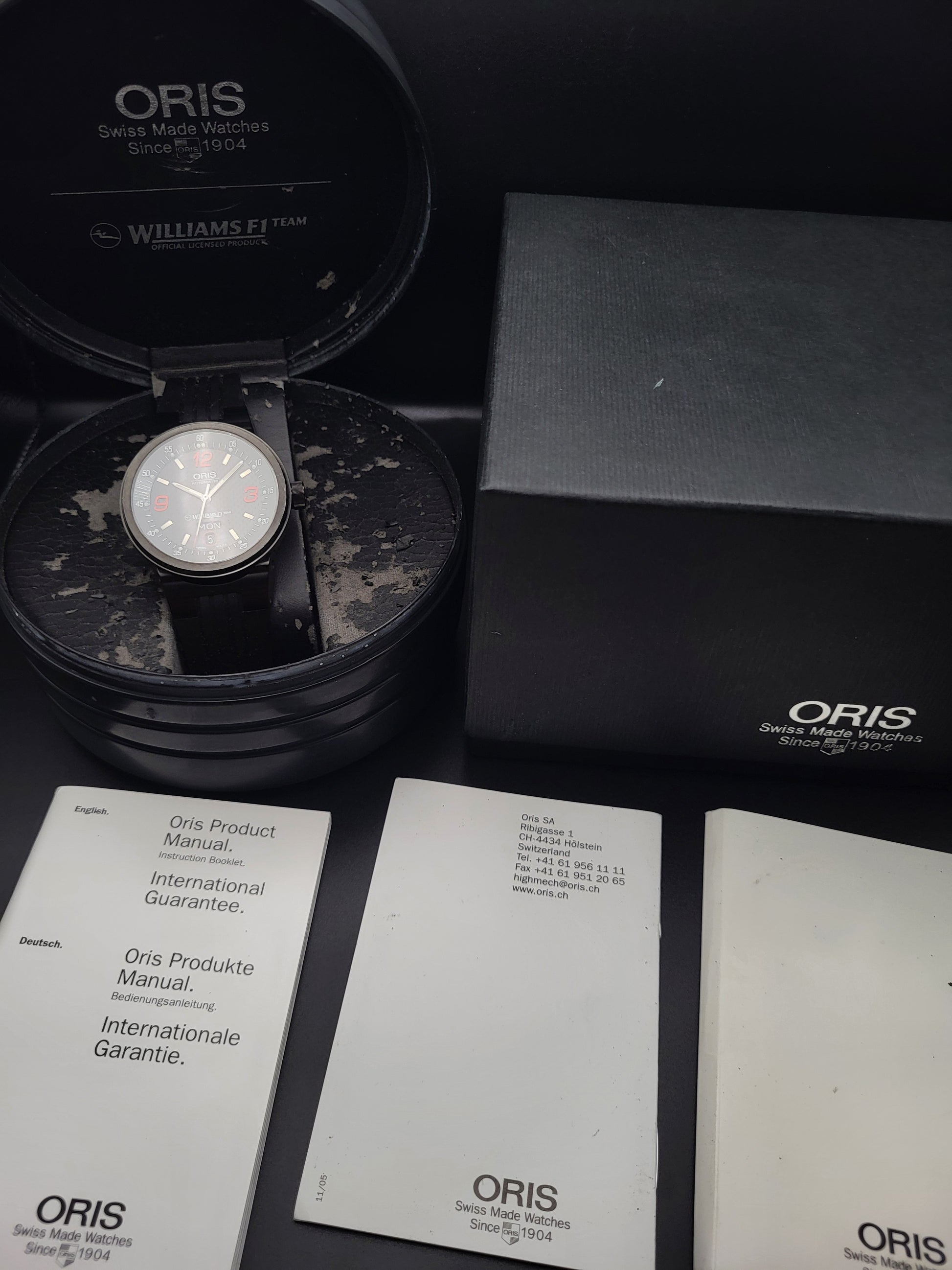 Oris Williams F1 Team - 7560 - Full Set - Automaat - Red Robin Watches