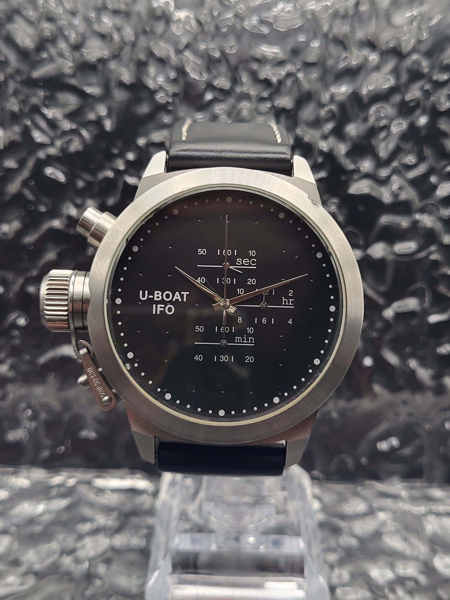 U-Boat IFO Nero Chronograph - Ref. U-0048 - Limited Edition - Black Edition - Red Robin Watches