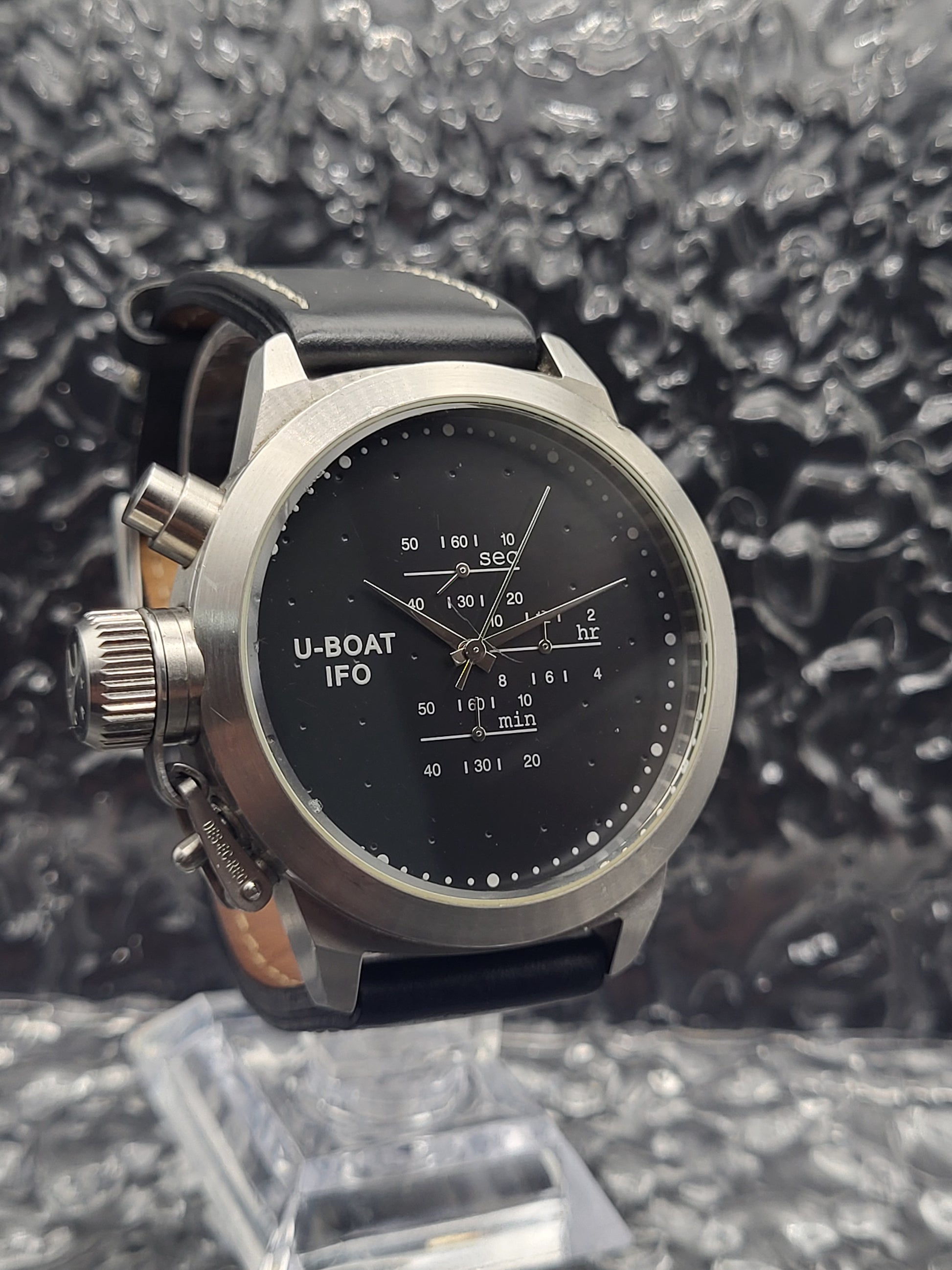 U-Boat IFO Nero Chronograph - Ref. U-0048 - Limited Edition - Black Edition - Red Robin Watches