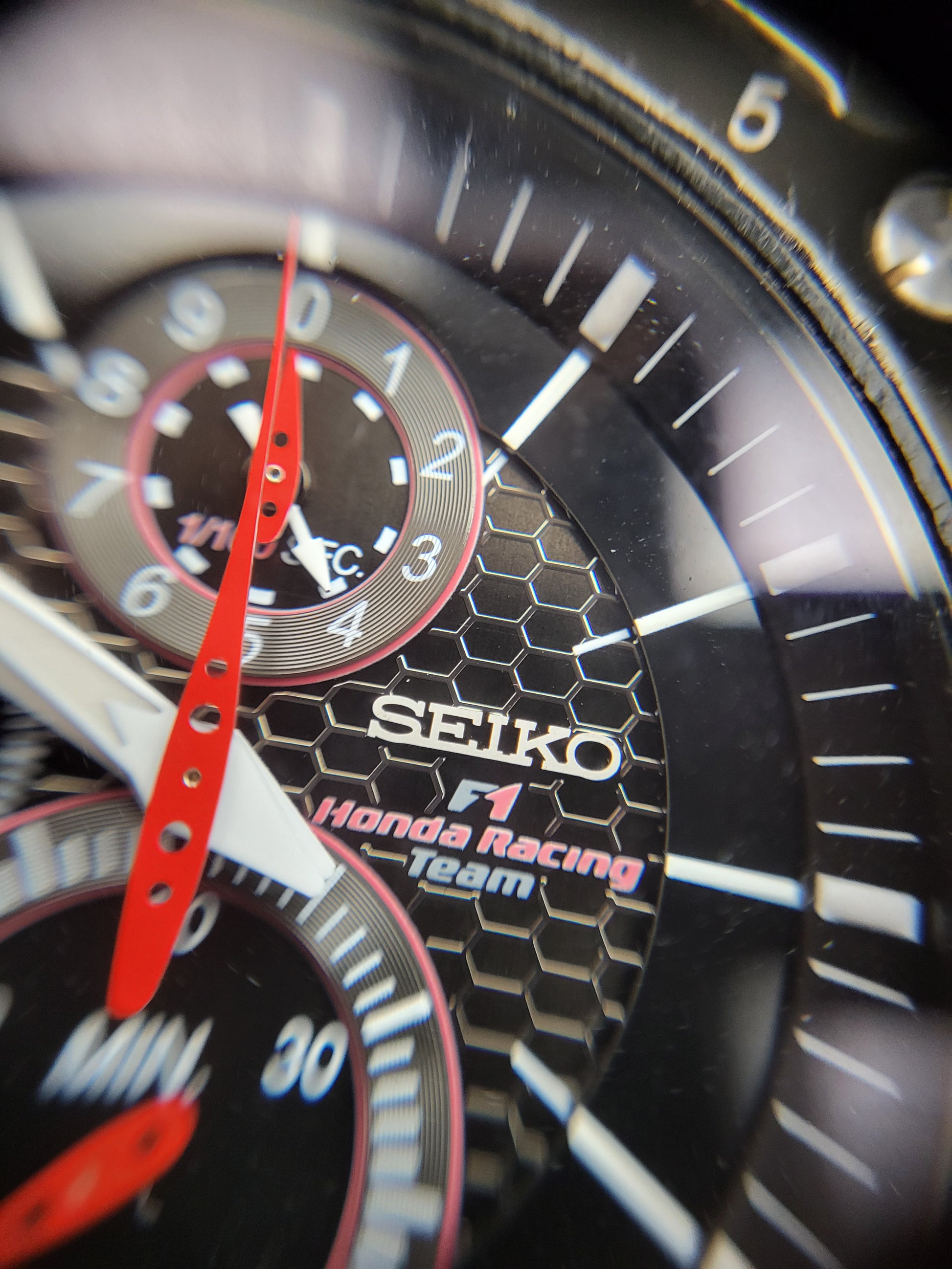 Seiko Sportura F1 Honda Racing- Ref. 7T82-0AF0 - Chronograph - Red Robin Watches