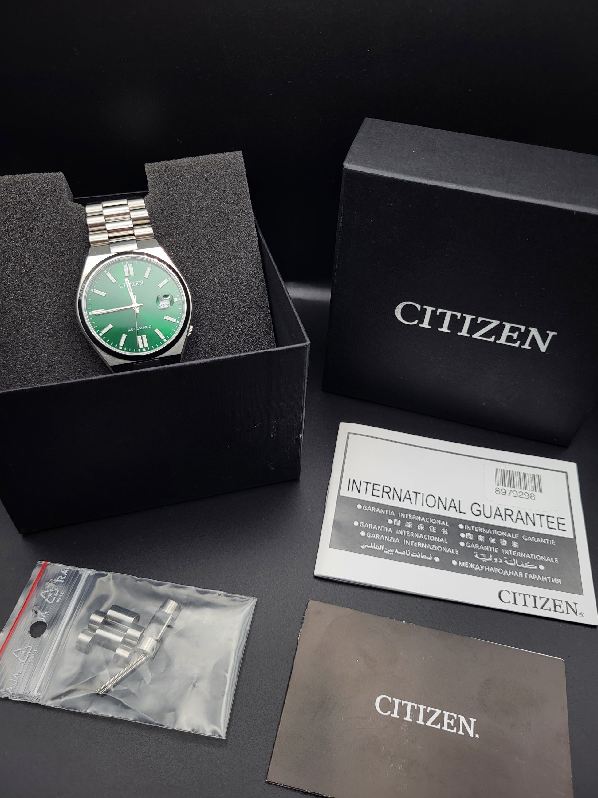 Citizen Tsuyosa NJ0150-81X - Groen - Automaat - Full Set - Red Robin Watches