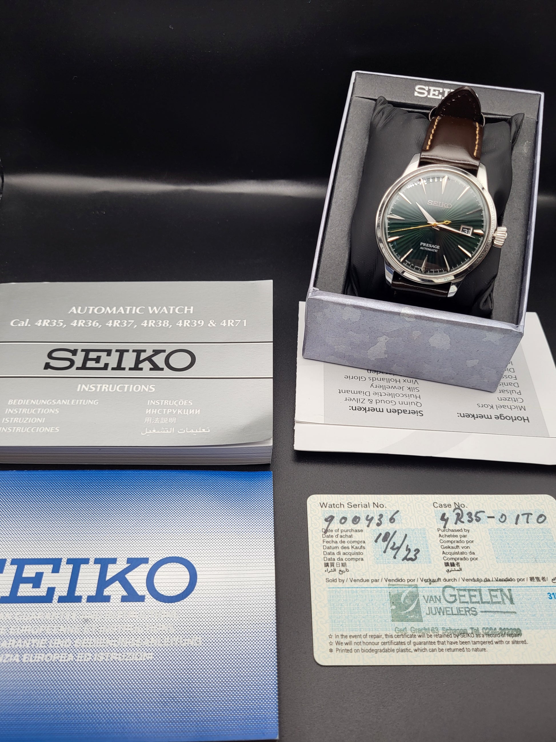 Seiko Presage SRPD37J1 - Cocktail Time - Mojito - Red Robin Watches