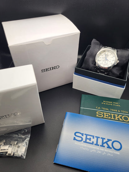 Seiko Premier 7D56-0AB0 // SNP091P1 - Kinetic - Full Set - Red Robin Watches