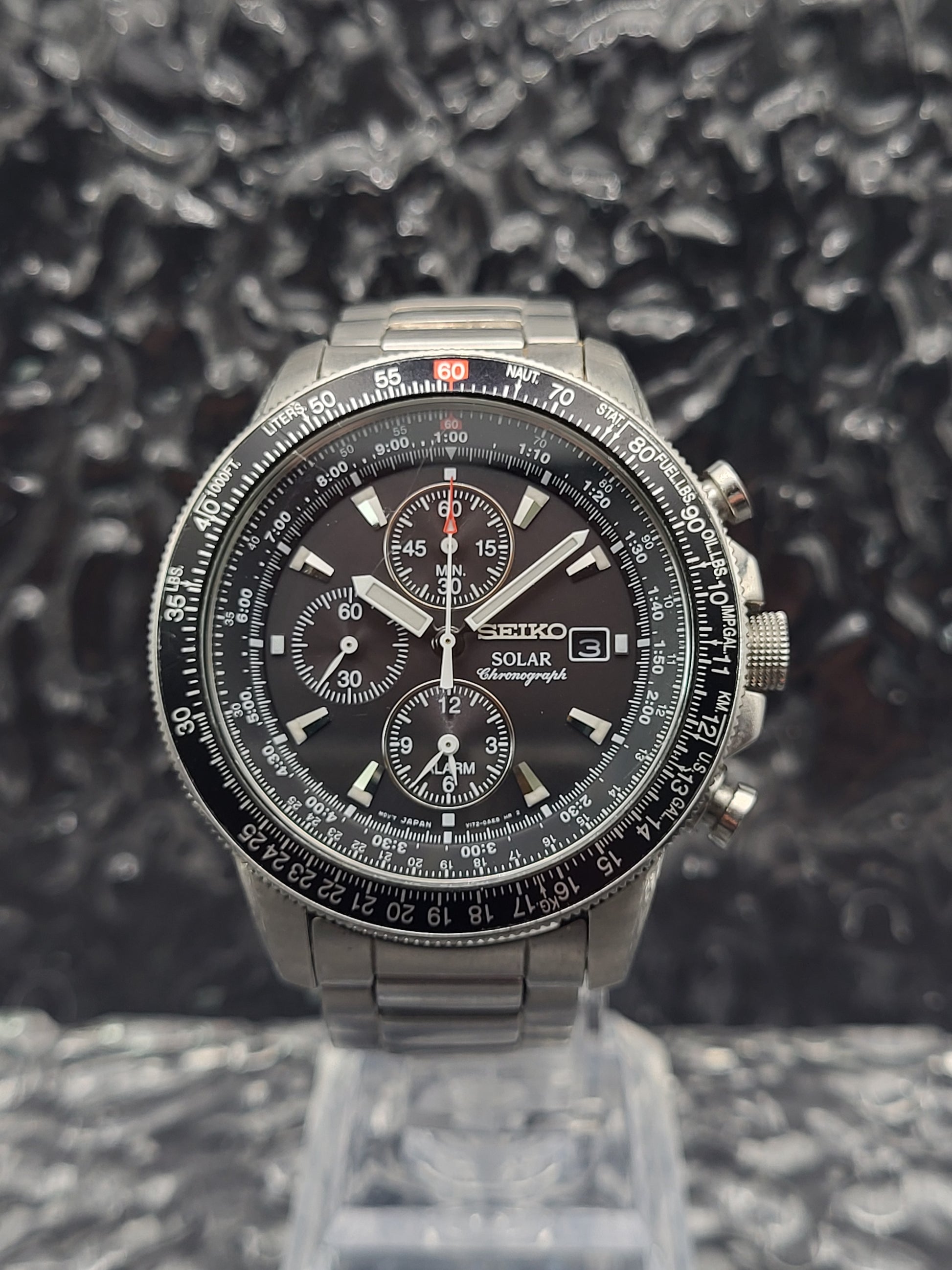 Seiko Flightmaster V172-0AC0 Solar Chronograaf - Red Robin Watches