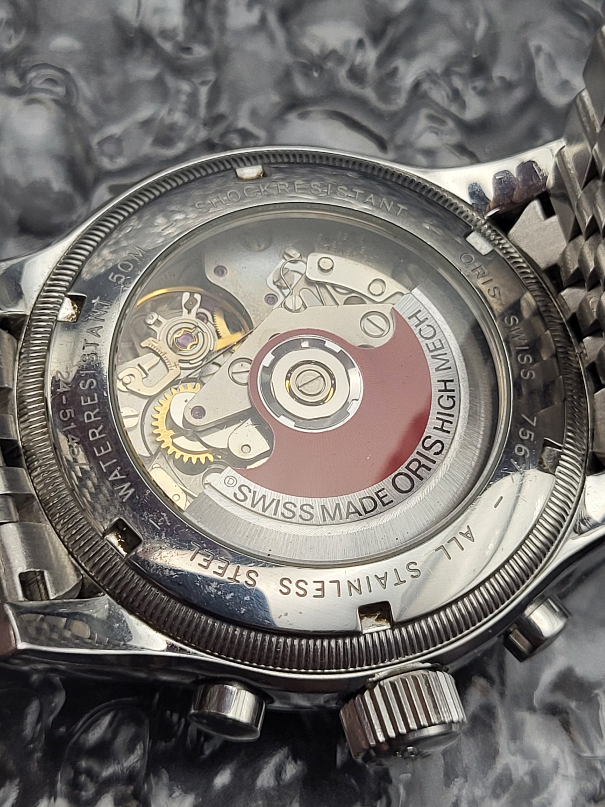 Oris Big Crown Chronograaf - Ref. 7567 - Zwart - Automaat - Red Robin Watches