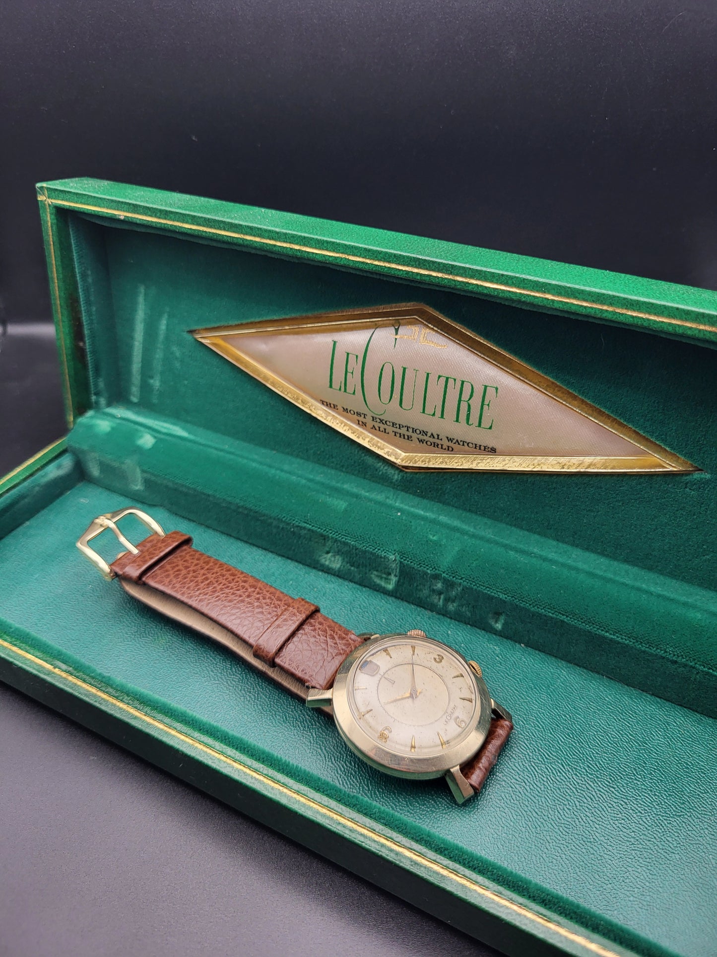 LeCoultre Henry Ford - Alarm - 1950s - 10K Goud Gevuld - Red Robin Watches