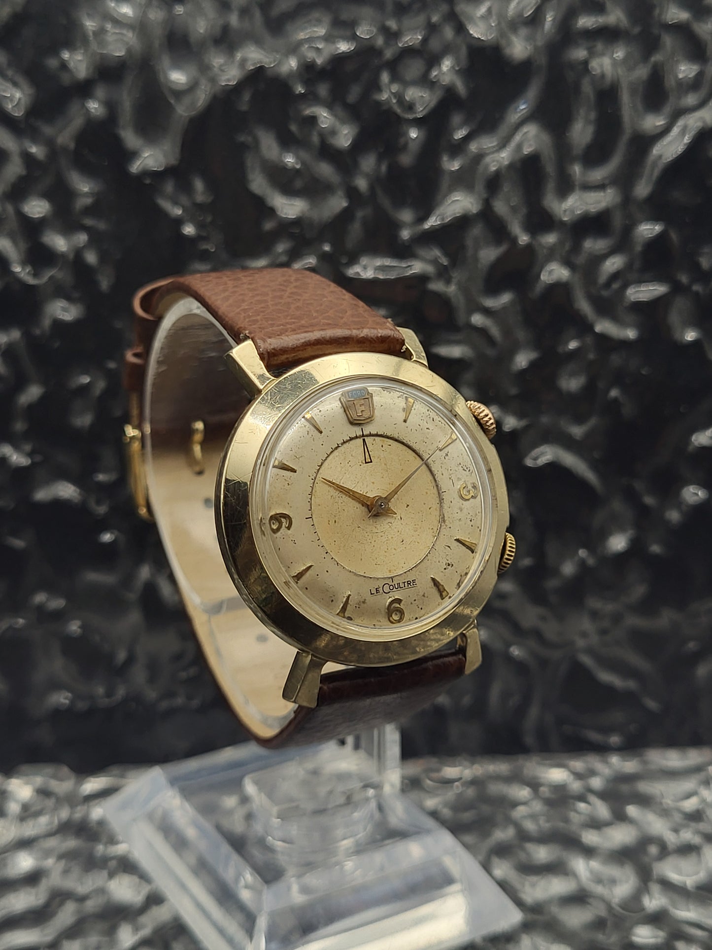 LeCoultre Henry Ford - Alarm - 1950s - 10K Goud Gevuld - Red Robin Watches