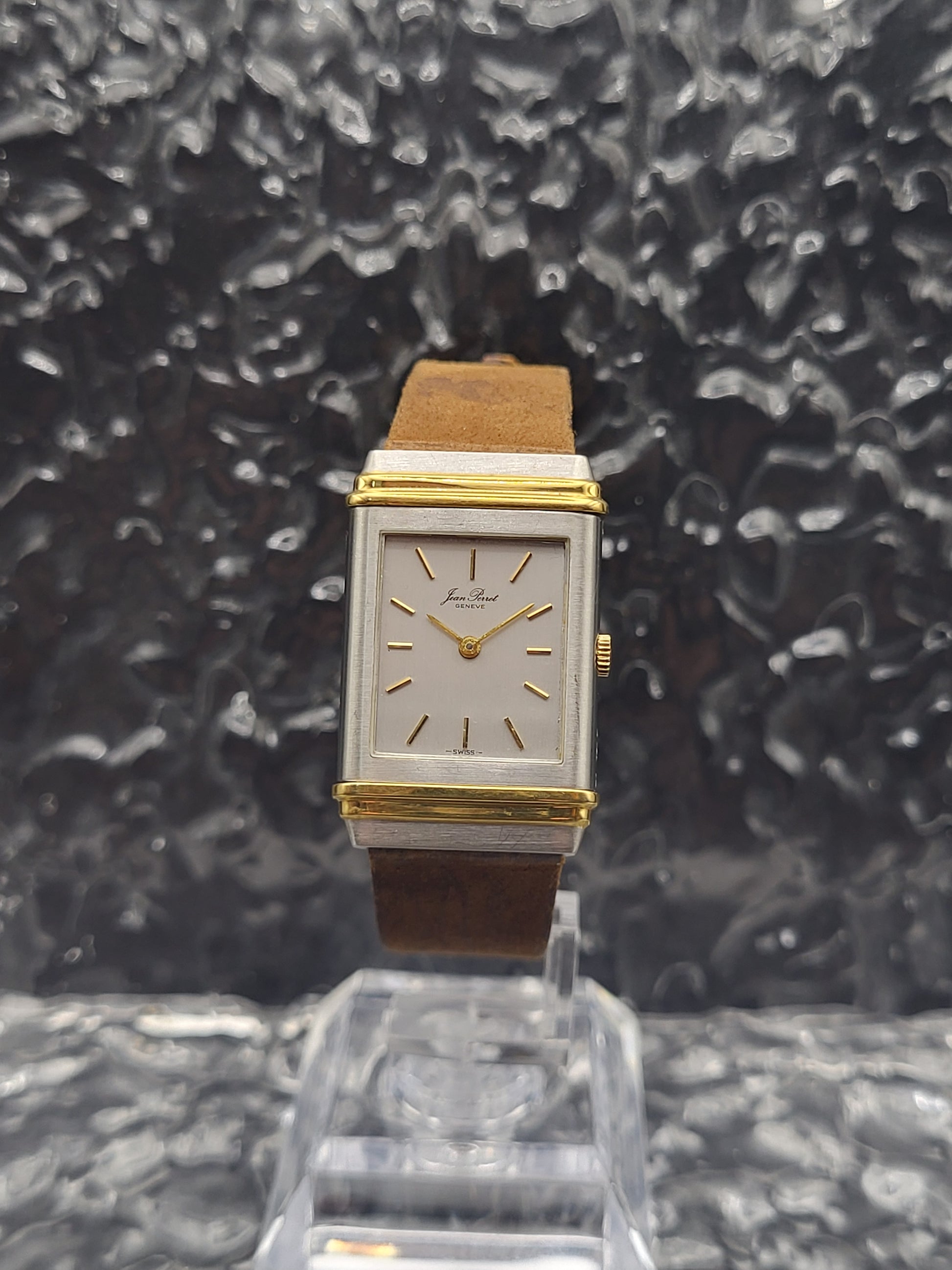 Jean Perret Geneve Reverso - Ref. 1738 - Swiss Made - Quartz - Red Robin Watches