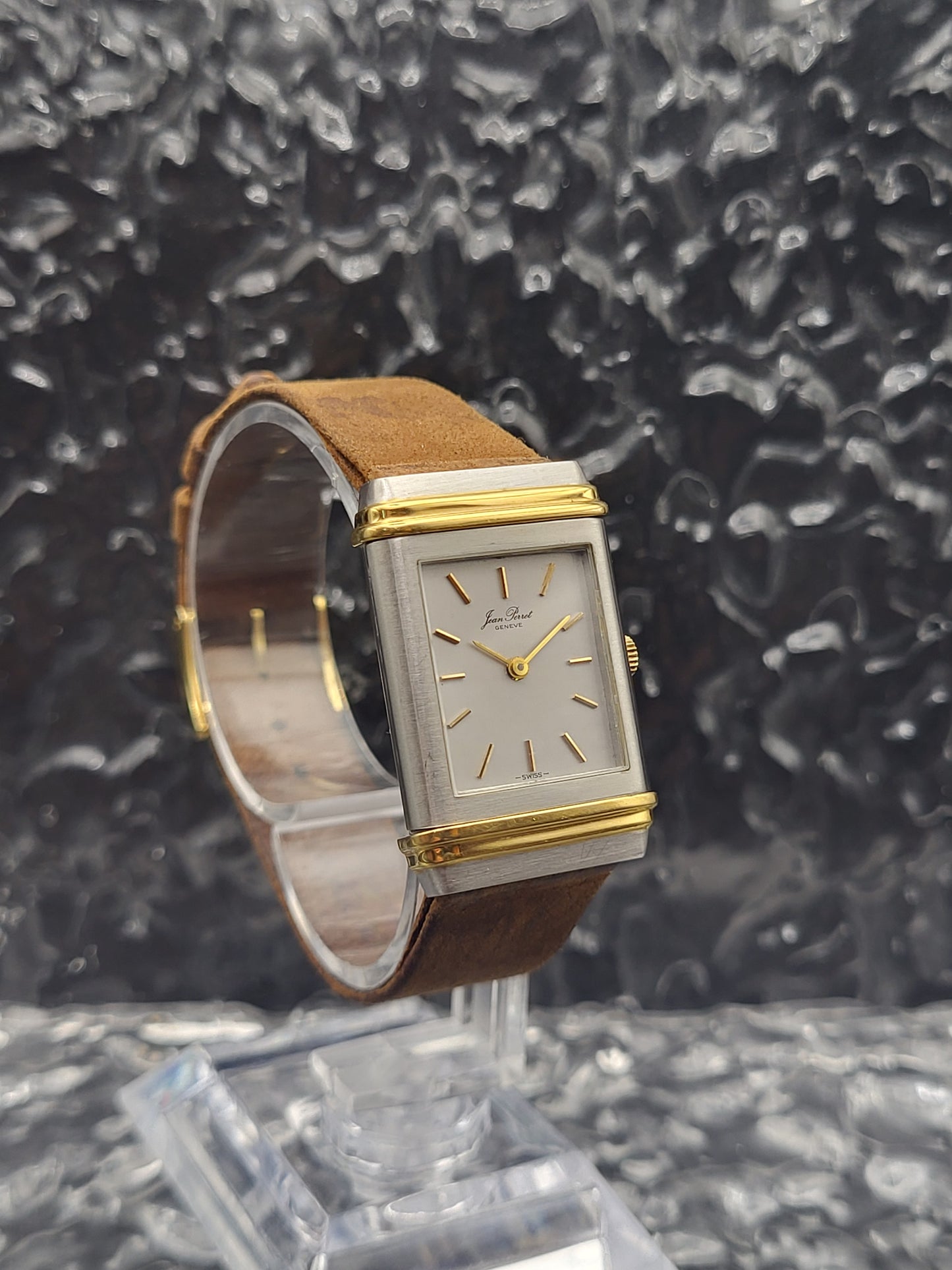 Jean Perret Geneve Reverso - Ref. 1738 - Swiss Made - Quartz - Red Robin Watches