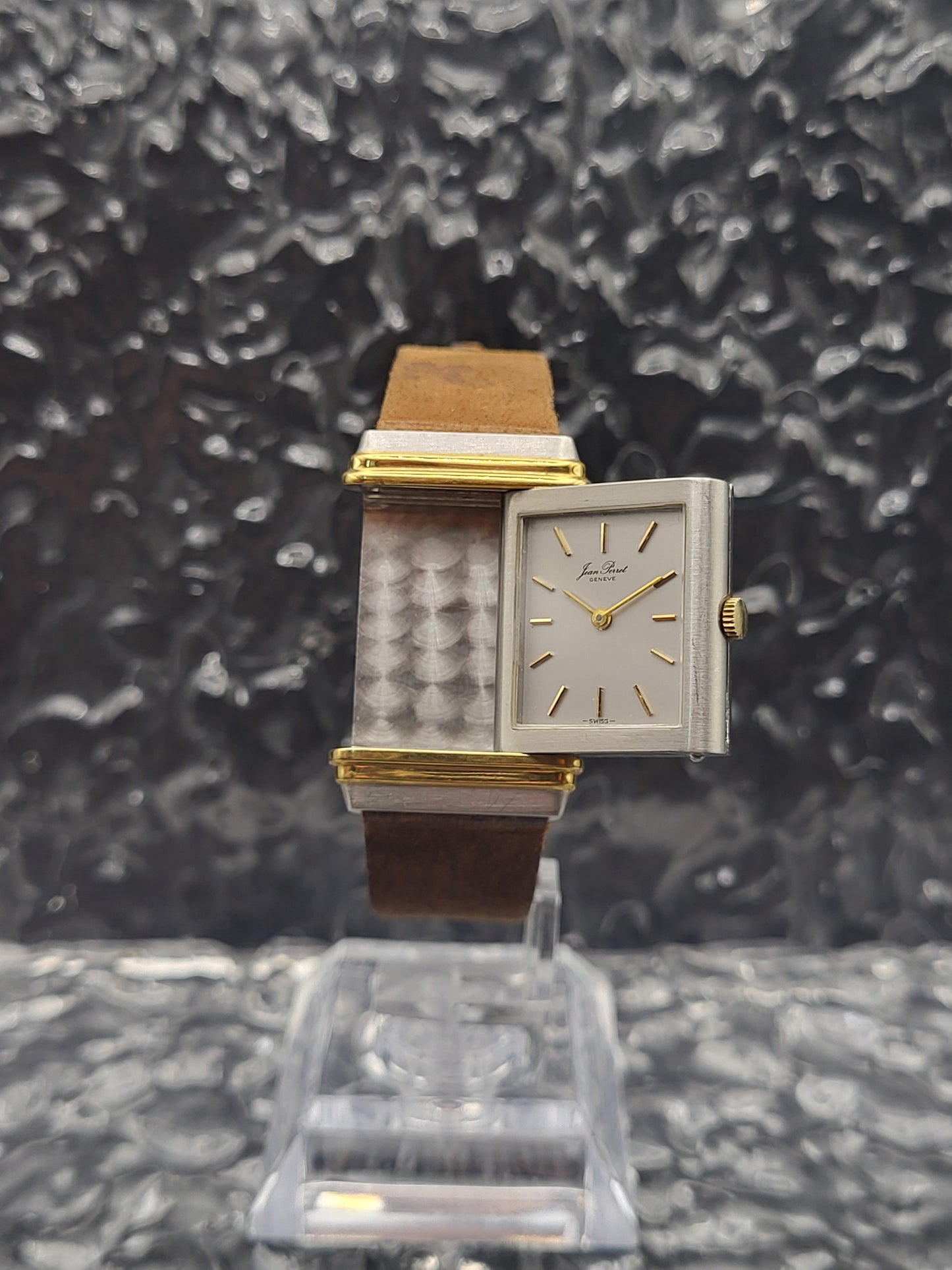 Jean Perret Geneve Reverso - Ref. 1738 - Swiss Made - Quartz - Red Robin Watches